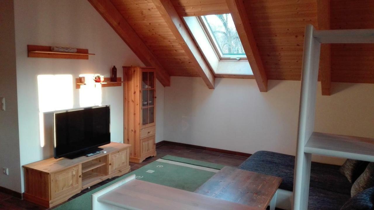 Blockhaus - Ferienwohnung Sunrise Augustusburg Εξωτερικό φωτογραφία