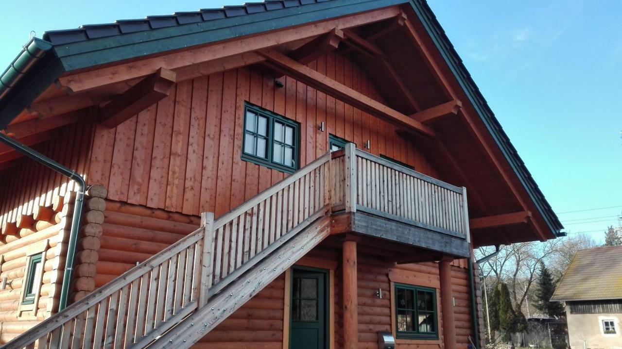 Blockhaus - Ferienwohnung Sunrise Augustusburg Εξωτερικό φωτογραφία